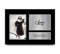 HWC Trading A4 Whoopi Goldberg Sister Act Deloris Van Cartier Regali Stampati Autografo Firmato Immagine Per Gli Appassionati Di Memorabilia Di Film - A4 Incorniciato