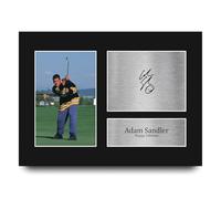 HWC Trading Adam Sandler Happy Gilmore Regali Stampati Autografo Firmato Immagine Per Gli Appassionati Di Memorabilia Di Film - A4