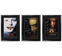 HWC Trading Anthony Hopkins - Poster stampato con autografo, collezione Lecter, formato A3, per i fan di Memorabilia, formato A3