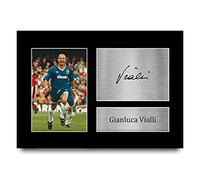 HWC Trading - Autografo, formato A4, motivo: Gianluca Vialli per tifosi di calcio e tifosi