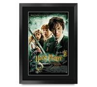 HWC Trading Camera dei Secrets Harry Potter The Cast Daniel Radcliffe Emma Watson Rupert Grint, poster autografato autografo per appassionati di film memorabilia - A3 incorniciato