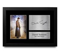 HWC Trading David Tennant A4 Incorniciato Firmato Regalo Visualizzazione Delle Foto Print Immagine Autografo Stampato Per Dr Who Tv Show Fan