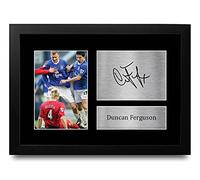 HWC Trading Duncan Ferguson A4 Incorniciato Firmato Regalo Visualizzazione Delle Foto Print Immagine Autografo Stampato Per Everton Tifosi Di Calcio