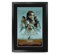 HWC Trading Dune Part 1 2021 Timothee Chalamet Regali Stampato Poster Firmato Autografo Immagine Per Film Memorabilia Tifosi - A3 Incorniciato