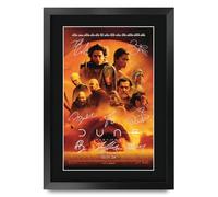 HWC Trading Dune Part 2 2024 Timothee Chalamet Regali Stampato Poster Firmato Autografo Immagine Per Film Memorabilia Tifosi - A3 Incorniciato