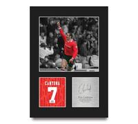 HWC Trading Eric Cantona Regali Stampati Autografo Firmato Foto Per Gli Appassionati Di Calcio E Sostenitori - A4 Ritratto