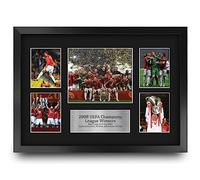 HWC Trading Espositore autografato da esposizione, formato A3 2008, vincitori della Coppa UEFA Europa, per tifosi e tifosi, formato A3, con cornice