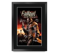 HWC Trading Fallout New Vegas Regali stampati con foto autografate per appassionati di videogiochi e giocatori - A3 Incorniciato