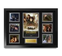 HWC Trading Fellowship of the Ring Lord of the Rings Regali Stampati Autografo Firmato Presentazione Display Per Gli Appassionati Di Memorabilia Di Film - A2 Incorniciato