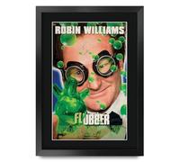 HWC Trading Flubber (1997) Robin Williams Regali Stampato Poster Firmato Autografo Immagine Per Film Memorabilia Tifosi - A3 Incorniciato