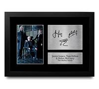 HWC Trading Foto autografata di Jason Isaacs, Tom Felton & Helen McCrory Harry Potter The Malfoys, idea regalo per i fan del film, formato A4, con cornice