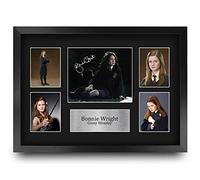 HWC Trading FR A3 Bonnie Wright Harry Potter Ginny Weasley I Regali Hanno Stampato L'Esposizione Firmata Dell'Immagine Dell'Autografo Per I Tifosi Di Memorabilia Di Film - A3 Framed
