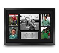 HWC Trading FR A3 Brian Clough Nottingham Forest Regali Stampati Autografo Firmato Foto Per Gli Appassionati Di Calcio E Sostenitori - A3 Incorniciato