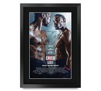 HWC Trading FR A3 Creed 3 Michael B Jordan Regali Stampato Poster Firmato Autografo Immagine Per Film Memorabilia Tifosi - A3 Incorniciato