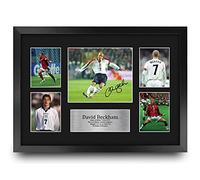 HWC Trading FR A3 David Beckham England Regali Stampati Autografo Firmato Foto Per Gli Appassionati Di Calcio E Sostenitori - A3 Incorniciato