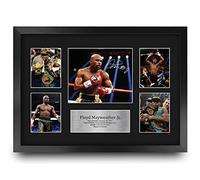 HWC Trading FR A3 Floyd Mayweather Jr Boxing Regali Stampati Autografi Firmati Per I Fan Dei Dimeli Dei Pugili - A3 Framed