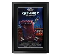 HWC Trading FR A3 Gremlins 2 Zach Galligan Regali Stampato Poster Firmato Autografo Immagine Per Film Memorabilia Tifosi - A3 Framed