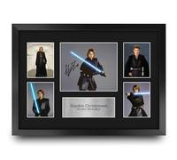 HWC Trading FR A3 Hayden Christensen Star Wars Anakin Skywalker I Regali Hanno Stampato L'Esposizione Firmata Dell'Immagine Dell'Autografo Per I Tifosi Di Memorabilia Di Film - A3 Incorniciato