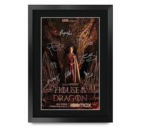 HWC Trading FR A3 House of the Dragon Regali Stampati Autografo Firmato Poster Per Programma Televisivo Memorabilia Tifosi - A3 Incorniciato