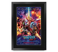 HWC Trading FR A3 per Guardiani della Galassia Vol 2 Chris Pratt E Regali Cast Poster Immagine Stampata Autografi per Il Film Remembered dei Fan - FR A3 Incorniciato