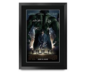 HWC Trading FR A3 per L'Incredibile Hulk con Edward Norton E Tim Roth Regali Manifesti Stampati Autografi Immagine per Il Film Ricordato dai Fan - FR A3 Incorniciate