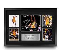 HWC Trading FR A3 Shaquille O'Neal Lakers Regali Stampati Autografo Firmato Presentazione Display Per Gli Appassionati Di Basket Memorabilia - A3 Incorniciato