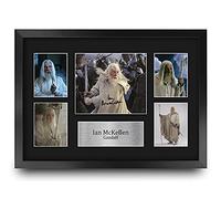 HWC Trading FR A3 Sir Ian McKellen Lord of the Rings Gandalf Regali Stampati Autografo Firmato Immagine Per Gli Appassionati Di Memorabilia Di Film - A3 Framed