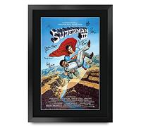 HWC Trading FR A3 Superman 3 Christopher Reeve, poster stampato autografo per i fan del film, formato A3