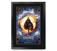 HWC Trading FR A3 Ven Dottor Strange Benedict Cumberbatch E Regali Cast Poster Immagine Stampata Autografi per Il Film Remembered da Parte dei Fan - A3 Framed