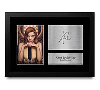 HWC Trading FR A4 Anya Taylor-Joy The Queen's Gambit Regali Stampati Autografo Firmato Immagine Per Gli Appassionati Di Programma Televisivo - A4 Framed