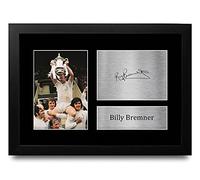 HWC Trading FR A4 Billy Bremner Leeds United Gifts - Immagine autografata stampata per tifosi e tifosi di calcio - Cornice A4