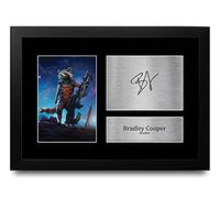 HWC Trading FR A4 Bradley Cooper Guardians of the Galaxy Rocket Regali Stampati Autografo Firmato Immagine Per Gli Appassionati Di Memorabilia Di Film - A4 Framed