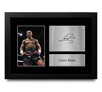 HWC Trading FR A4 Conor Benn Boxing Regali Stampati Autografi Firmati Per I Fan Dei Dimeli Dei Pugili - A4 Framed