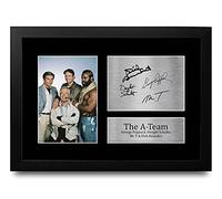 HWC Trading FR A4 George Peppard Dwight Schultz Mr T Dirk Benedict A-Team - A4 Framed Regali Stampati Autografo Firmato Immagine Per Gli Appassionati Di Show Televisivo