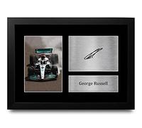 HWC Trading FR A4 George Russell Formula 1 Regali Stampati Autografo Firmato Immagine Per F1 Formula 1 Corse Tifosi - A4 Framed