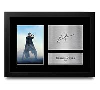 HWC Trading FR A4 Keanu Reeves The Matrix Neo Regali Stampati Autografo Firmato Immagine Per Gli Appassionati Di Memorabilia Di Film - A4 Framed