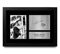 HWC Trading FR A4 Marilyn Monroe & Tony Curtis Some Like It Hot Regali Stampati Autografo Firmato Immagine Per Gli Appassionati Di Memorabilia Di Film - A4 Framed