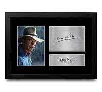 HWC Trading FR A4 Sam Neill Jurassic Park - A4 Framed Regali Stampati Autografo Firmato Immagine Per Gli Appassionati Di Memorabilia Di Film - A4 Incorniciato