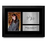HWC Trading FR - Foto autografata con scritta "Shirley Henderson Harry Potter", formato A4, con cornice