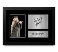 HWC Trading FR - Foto autografata con stampa di Michael Gambon Harry Potter Albus Silente, formato A4, per i fan di Memorabilia, formato A4