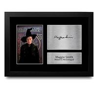 HWC Trading FR - Immagine autografata con scritta "Maggie Smith Harry Potter Minerva McGonagall", formato A4