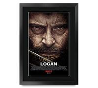HWC Trading FR - Poster stampato con autografo firmato Logan Hugh Jackman, formato A3, per i fan di Memorabilia, formato A3