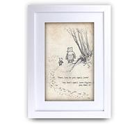 HWC Trading FR Winnie the Pooh Spell Feel Love A4 con cornice stampata con citazione per cameretta dei bambini, idea regalo per la cameretta dei bambini
