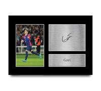 HWC Trading Gavi Barcelona Regali Stampati Autografo Firmato Foto Per Gli Appassionati Di Calcio E Sostenitori - A4