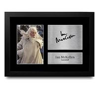 HWC Trading Ian Mckellen A4 Incorniciato Firmato Regalo Visualizzazione Delle Foto Print Immagine Autografo Stampato Per Lord Of The Rings Gli Appassionati Di Cinema
