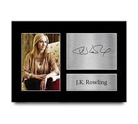 HWC Trading - Immagine autografata con scritta in inglese J K Rowling Harry Potter, formato A4