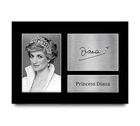 HWC Trading Immagine autografata stampata con scritta in formato A4 della principessa Diana del Galles per follower e fan
