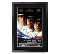 HWC Trading Immagine Autografo Demi Moore Regalo Stampato Poster Autografato Per Gli Appassionati Di Film Memorabilia Fr A3 A Few Good Men Poster Del Film Tom Cruise, Jack Nicholson - Incorniciato A3