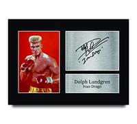 HWC Trading - Immagine con autografo stampato e autografo, formato A4, motivo: Dolph Lundgren Rocky 4 IV Ivan Drago
