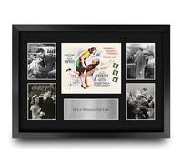 HWC Trading It's a Wonderful Life Regali Stampati Autografo Firmato Presentazione Display Per Gli Appassionati Di Memorabilia Di Film - A3 Incorniciato
